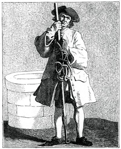 A Well Cleaner, 1737-1742. de Bouchardon
