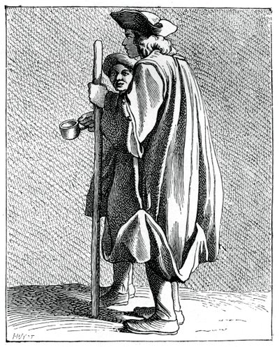 Homem cego de Quinze-Vingts, 1737-1742. de Bouchardon