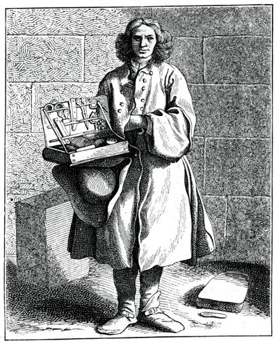 Tesouras ou facas, 1737-1742. de Bouchardon