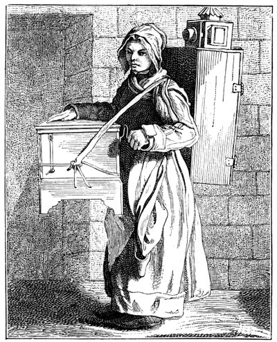 O tocador de órgãos, 1737-1742. de Bouchardon