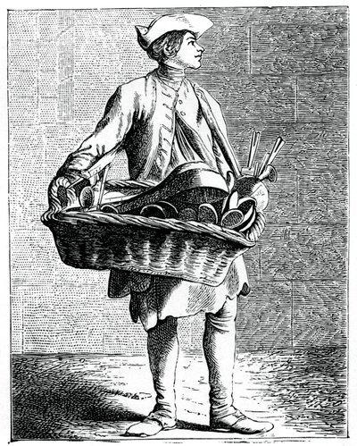 Wholl comprar colheres e pinos de larding !, 1737-1742. de Bouchardon