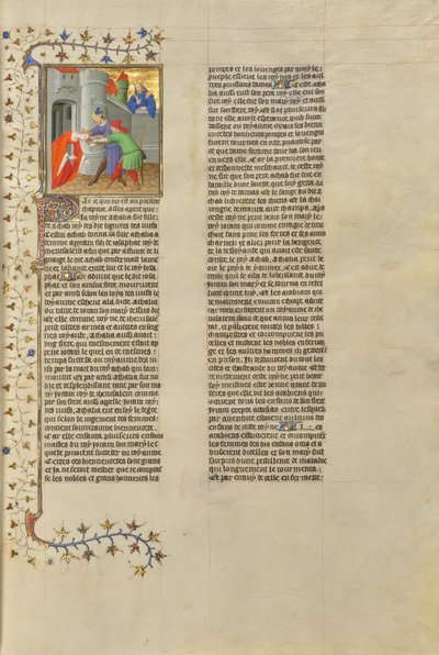 Atalia, rainha de Judá, arrastada do templo de Boucicaut Master