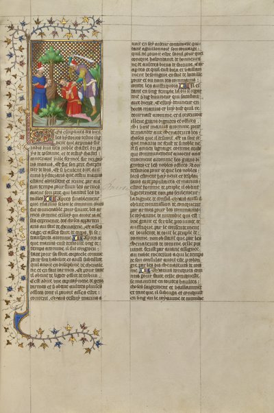 A cabeça de Marcus mostrada a Caius Marius e o assassinato de Marius de Boucicaut Master