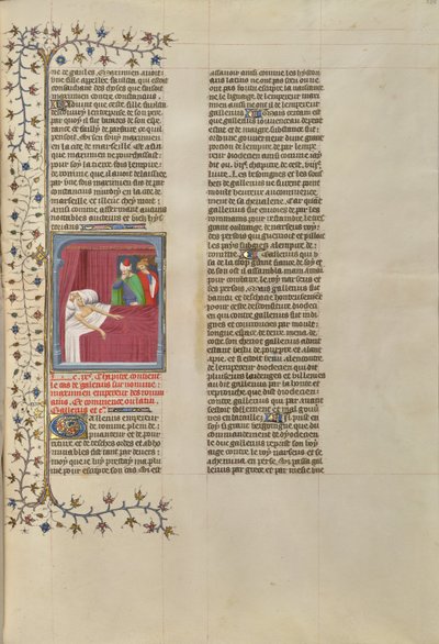 A putrefação da carne do imperador moribundo Galério de Boucicaut Master