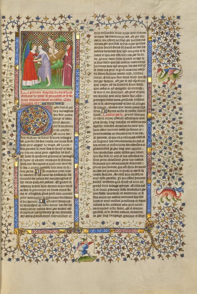 A luta entre a fortuna e a pobreza de Boucicaut Master