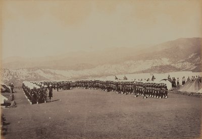Desfile da Igreja. 92ª Highlanders de Bourne and Shepherd
