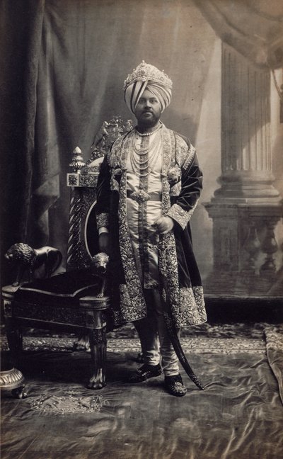 Maharaja Jagatjit Singh de Kapurthala, c.1903 (impressão albuminada) de Bourne & Shepherd