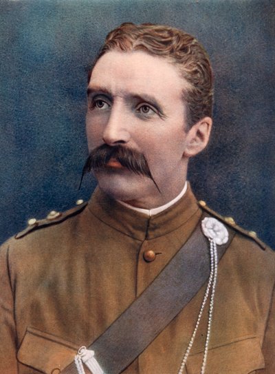 Tenente-Coronel DM Lumsden, soldado britânico, 1902. de Bourne and Shepherd