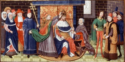 Coroação do imperador Carlos Magno de Brabant School