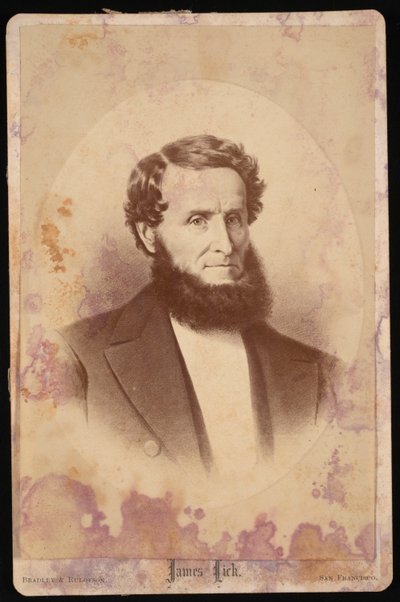 Retrato de James Lick 1796-1876, antes de 1876. de Bradley and Rulofson