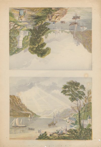 Bacharach e View perto de Bingen de Bradshaw and Blacklock