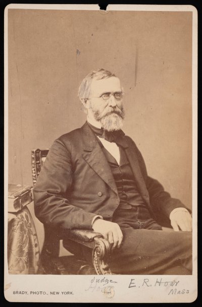 Retrato de Ebenezer Rockwood Hoar 1816-1895, antes de 1895. de Brady