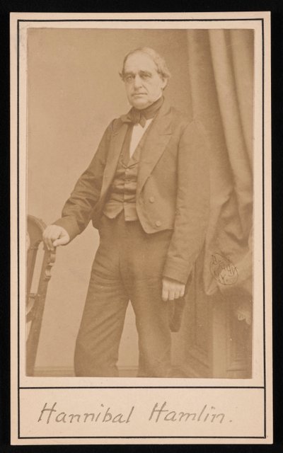 Retrato de Hannibal Hamlin 1809-1891, 1857. de Brady