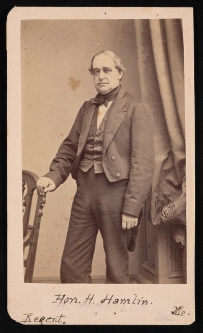 Retrato de Hannibal Hamlin 1809-1891, 1857. de Brady