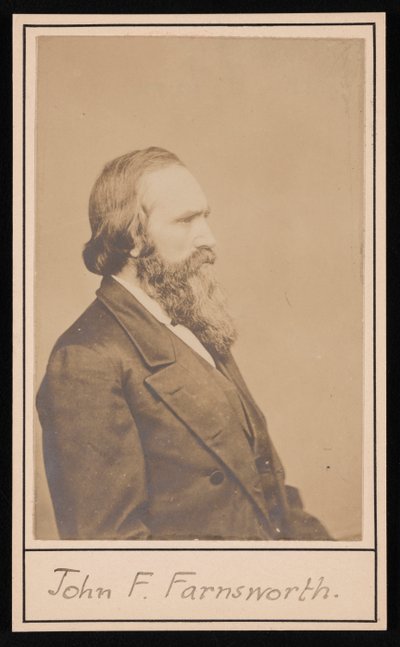 Retrato de John Franklin Farnsworth 1820-1897, antes de 1897. de Brady
