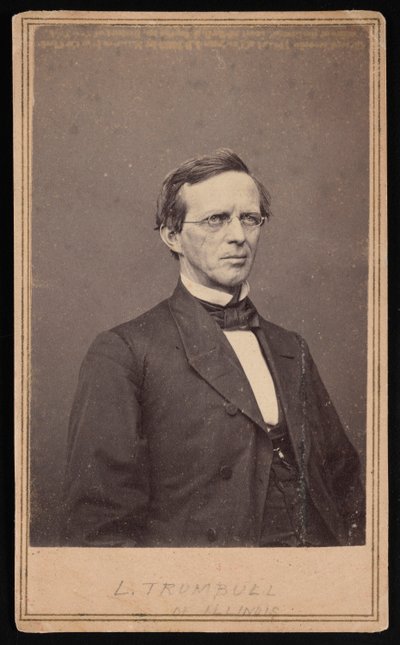 Retrato de Lyman Trumbull 1813-1896, entre 1864 e 1868. de Brady