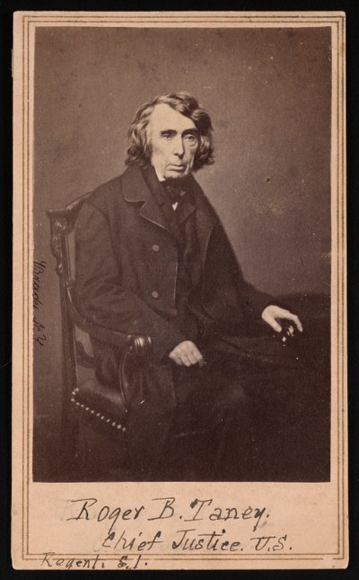 Retrato de Roger Brooke Taney 1777-1864, antes de 1864. de Brady