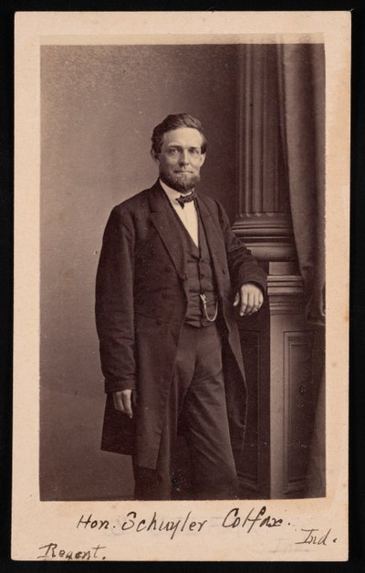 Retrato de Schuyler Colfax 1823-1885, Antes de 1885. de Brady