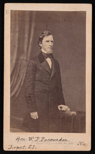 Retrato de William Pitt Fessenden 1806-1869, Antes de 1869. de Brady