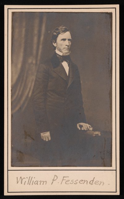 Retrato de William Pitt Fessenden 1806-1869, Antes de 1869. de Brady