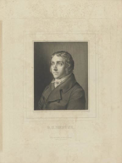 Retrato de Barthold Georg Niebuhr 1776-1831, c. 1830-1840. de Breitkopf and Härtel
