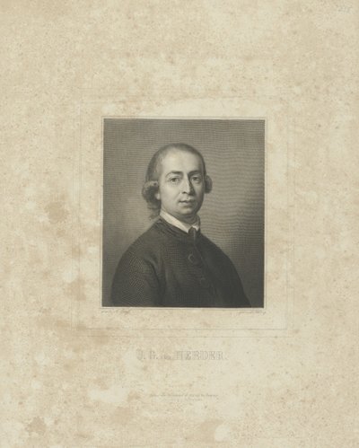 Retrato de Johann Gottfried von Herder 1744-1803, c. 1830-1840. de Breitkopf and Härtel