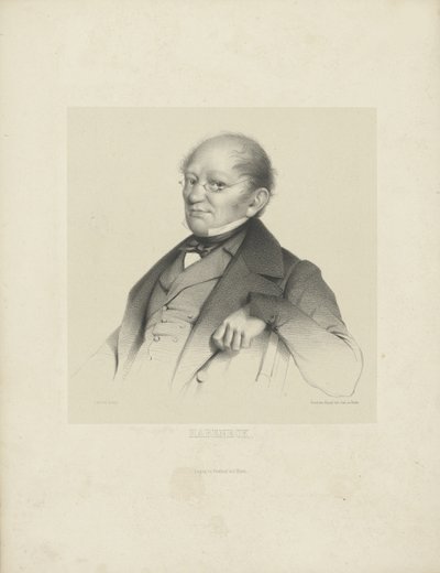 Retrato do compositor François Antoine Habeneck 1781-1849, c. 1840 de Breitkopf and Härtel