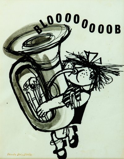 Blooooob! (tinta no papel) de Brenda Brin Booker