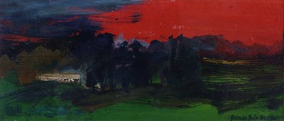 Paisagem com um céu vermelho de Brenda Brin Booker