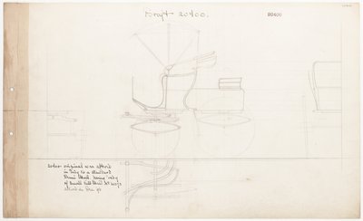 Desenho de trabalho para Demi-Mail Phaeton, no. 20400 de Brewster and Co.