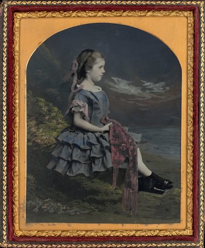 Retrato de uma garota de British 19th Century