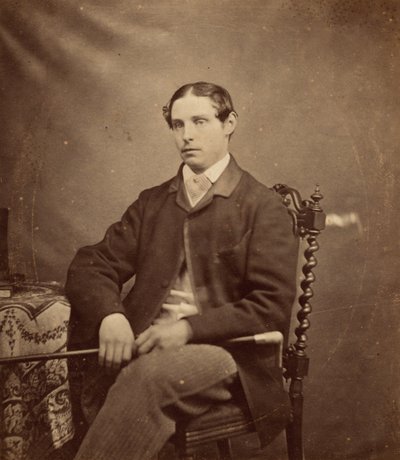 Retrato de um homem,c. 1855 (foto) de British Photographer