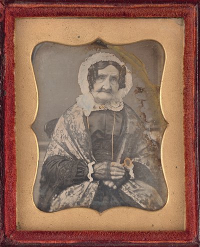 Retrato de uma mulher,c. 1850 (foto) de British Photographer