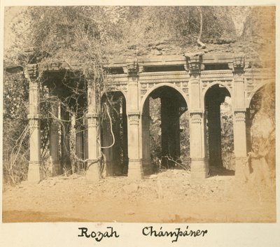 Rozah, Champaner, c.1875 (foto p/b) de British Photographer