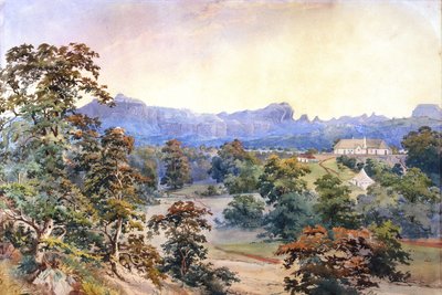 Uma herdade num vale (aguarela) de British School