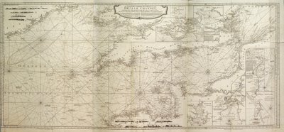 Um novo levantamento hidrográfico do Canal da Mancha, com parte do Oceano Atlântico até ao Cabo Clear, melhorado a partir da grande carta do falecido Thomas Jeffery