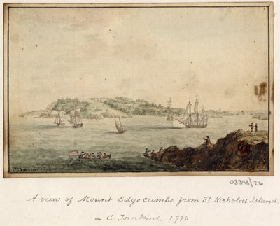 Uma série de esboços, vistas na Grã-Bretanha, no Continente e na América 1772-1778 (aguarela) de British School