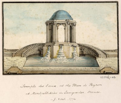 Uma série de esboços, vistas na Grã-Bretanha, no Continente e na América 1772-1778 (aguarela) de British School