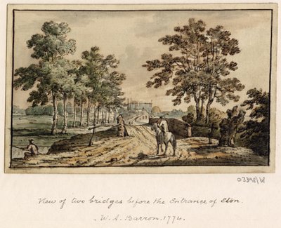 Uma série de esboços, vistas na Grã-Bretanha, no Continente e na América 1772-1778 (aguarela) de British School