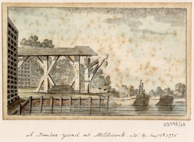 Uma série de esboços, vistas na Grã-Bretanha, no Continente e na América 1772-1778 (aguarela) de British School