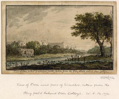 Uma série de esboços, vistas na Grã-Bretanha, no Continente e na América 1772-1778 (aguarela) de British School