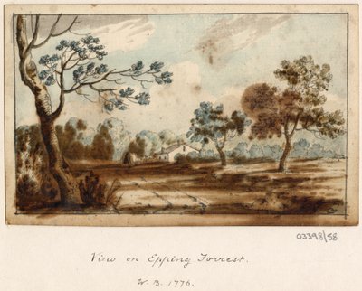 Uma série de esboços, vistas na Grã-Bretanha, no Continente e na América 1772-1778 (aguarela) de British School