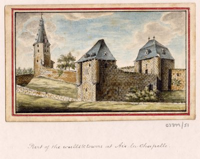 Uma série de esboços, vistas na Grã-Bretanha, Continente e América 1772-1778 (aguarela) de British School