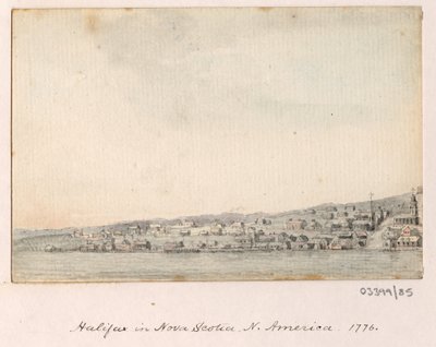 Uma série de esboços, vistas na Grã-Bretanha, Continente e América 1772-1778 (aguarela) de British School