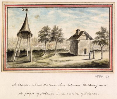 Uma série de esboços, vistas na Grã-Bretanha, Continente e América 1772-1778 (aguarela) de British School