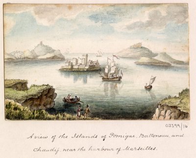 Uma série de esboços, vistas na Grã-Bretanha, Continente e América 1772-1778 (aguarela) de British School