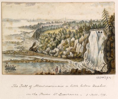 Uma série de esboços, vistas na Grã-Bretanha, Continente e América 1772-1778 (aguarela) de British School
