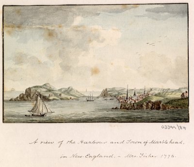 Uma série de esboços, vistas na Grã-Bretanha, Continente e América 1772-1778 (aguarela) de British School