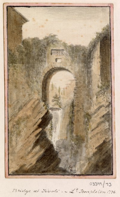 Uma série de esboços, vistas na Grã-Bretanha, Continente e América 1772-1778 (aguarela) de British School