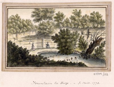 Uma série de esboços, vistas na Grã-Bretanha, Continente e América 1772-1778 (aguarela) de British School